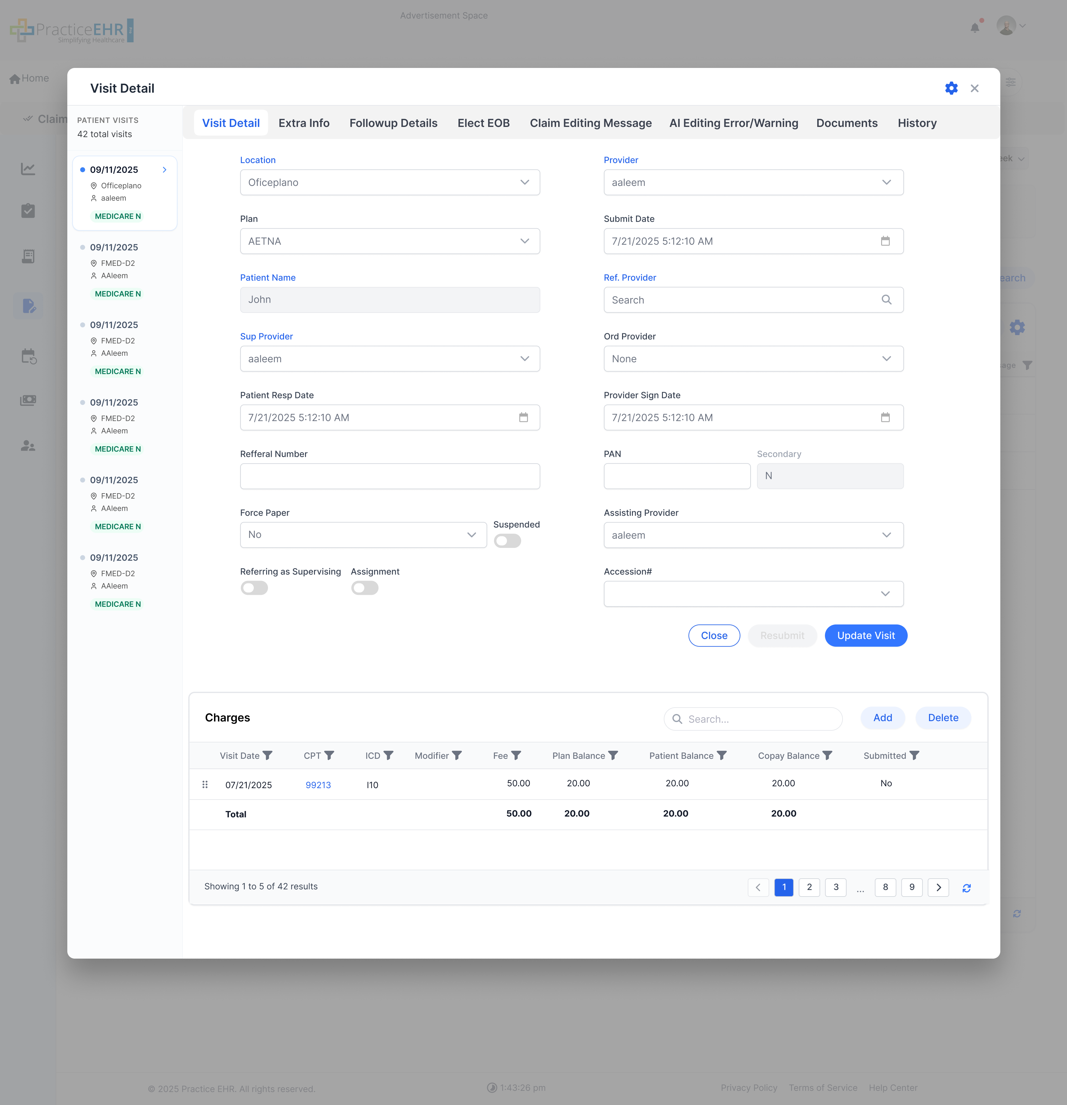 Patient Payment Modal image